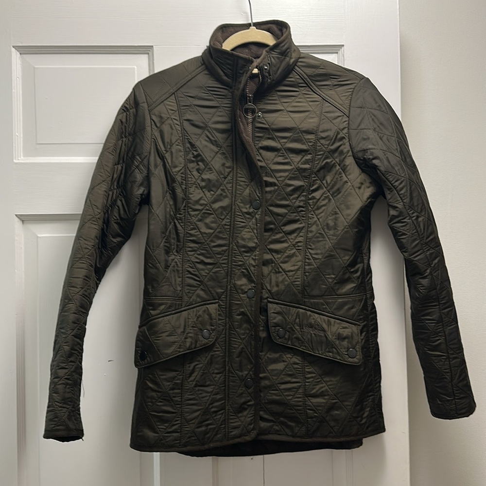 Barbour quilted jacket with fleece lining